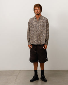 BAGGY TWILL CORD BEACH SHORT