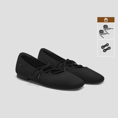 3 Laces Included Square-Toe Lace-Up Mary Janes (Miley)