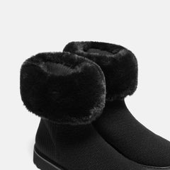 2-in-1 Detachable Wool Ankle Boots